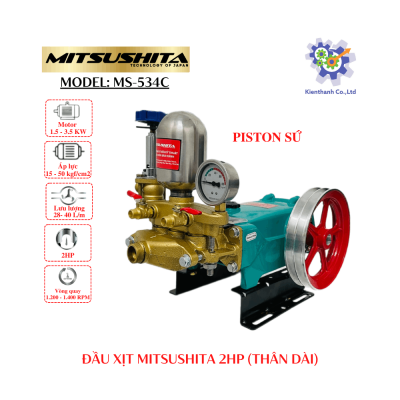 Đầu xịt cao áp MITSUSHITA 2HP Ty sứ (Model: MS-534C)