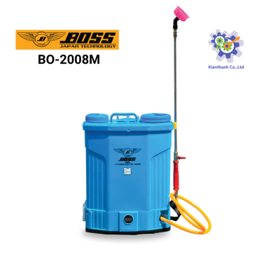 Bình xịt điện BOSS 20L bơm đơn CÓ CHẾ ĐỘ ĐẢO THUỐC (Model: BO-2008M)