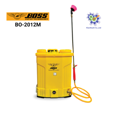 Bình xịt điện BOSS 20L bơm đôi CÓ CHẾ ĐỘ ĐẢO THUỐC (Model: BO-2012M)