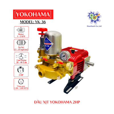 Đầu xịt cao áp YOKOHAMA 2HP (Model: YK-36)