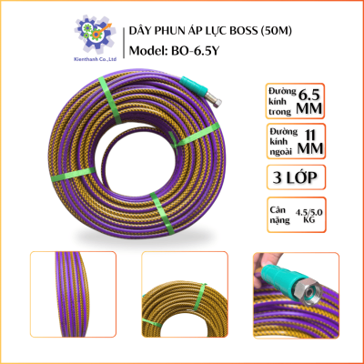 Dây phun áp lực BOSS 6.5mm x 50m (3 LỚP)